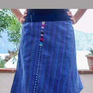 Guatemalan Handmade Colorful Wrap Skirt One Size